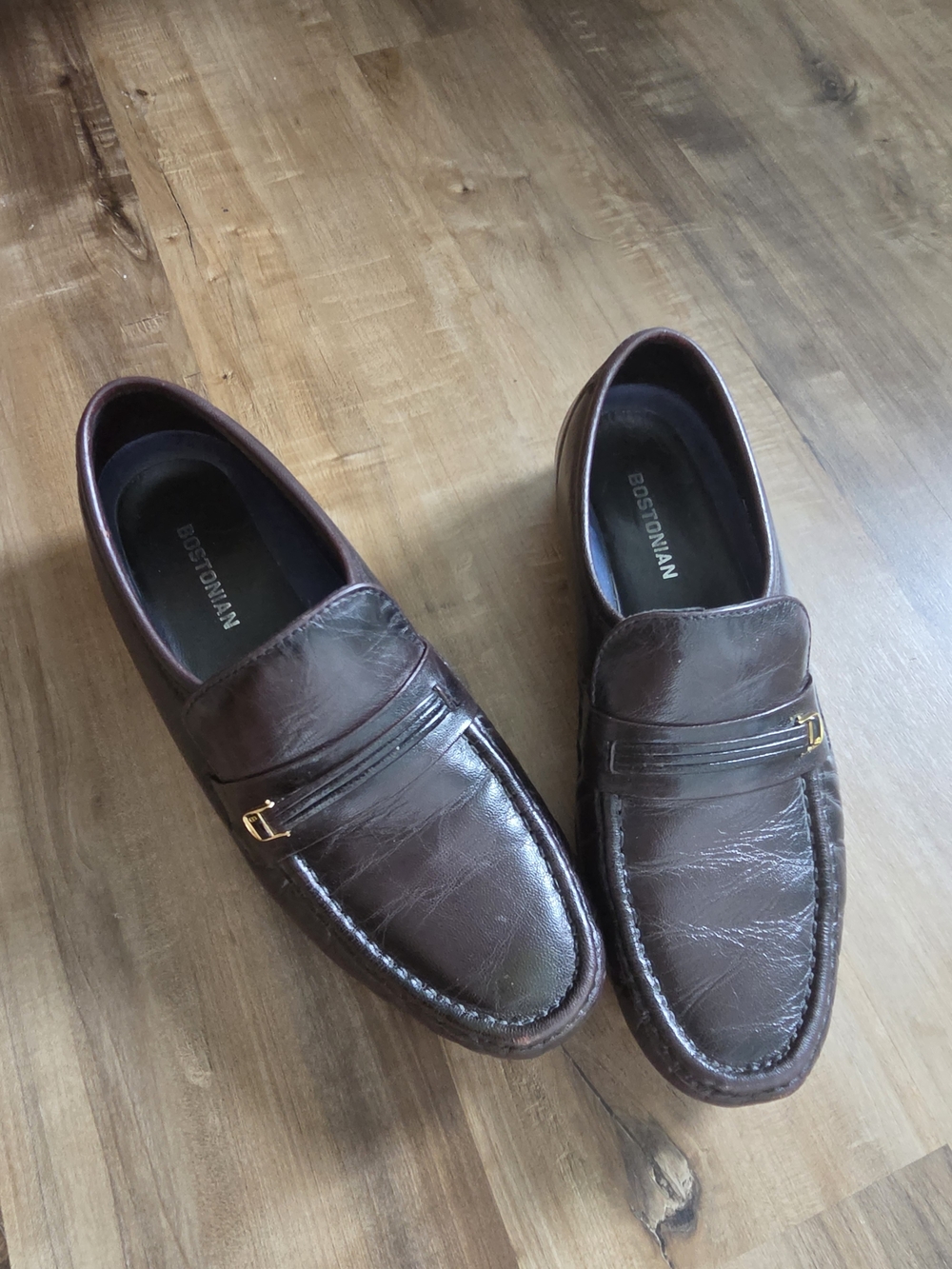 Bostonian Men's Brown Leather Slip-On Loafers